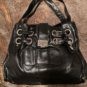 Jimmy Choo Black leather Ramona bag